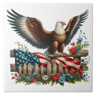 Land of the Free, 250 Years of Freedom Tile