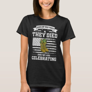 Land Of The Free Because My Daddy Is Brave Memoria T-Shirt