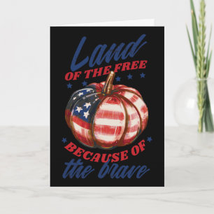 Land Of The Free Because Of The Brave Memorial Day Card