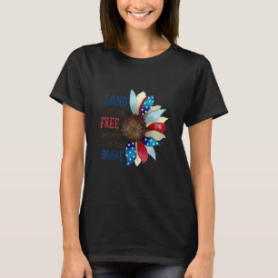 Land of the Free Because of the Brave Memorial Day T-Shirt