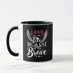 Land of The Free Because of The Brave Veteran's Mug