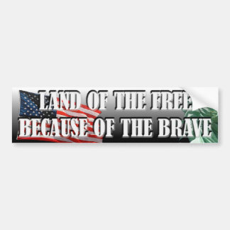 LAND OF THE FREE Bumper Sticker