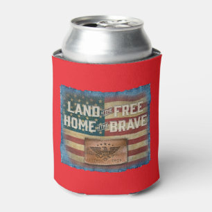 Land of the Free Can Cooler