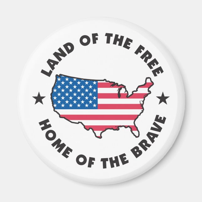 Land of the Free Design Magnet (Front)