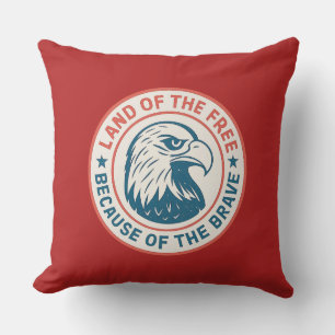Land of the Free Eagle Cushion