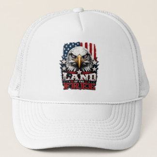 Land of the Free – Eagle Patriotic Cap
