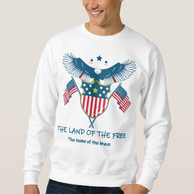 Land of the Free Eagle Sweater (Front)