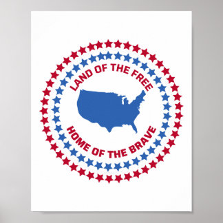 Land of the Free, Home of the Brave Poster