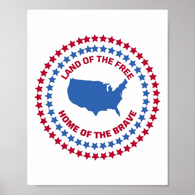 Land of the Free, Home of the Brave Poster (Front)