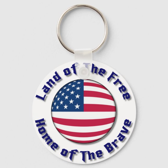 Land of The Free Key Ring (Front)