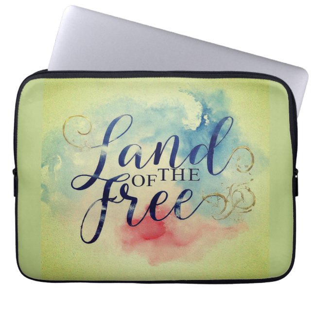 Land of the Free Laptop Sleeve (Front)