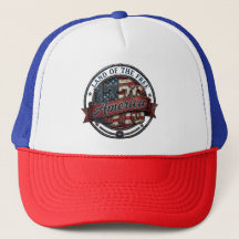 Land of the Free Patriotic Trucker Hat
