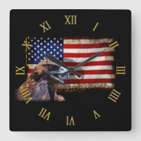 Land of the Free Patriotic US Flag and Eagle