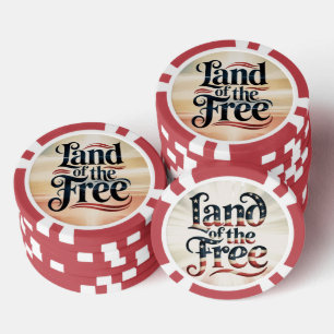 Land of the free poker chips