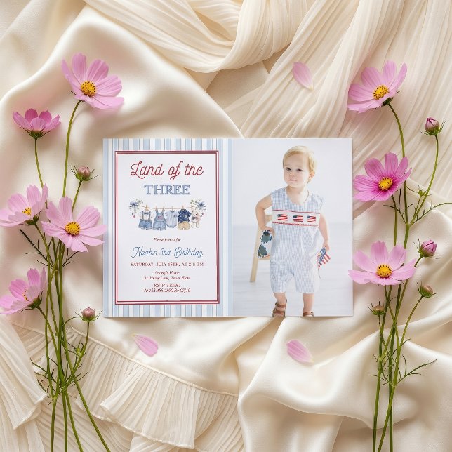 Land Of The Three Boy Birthday Invitation (Creator Uploaded)