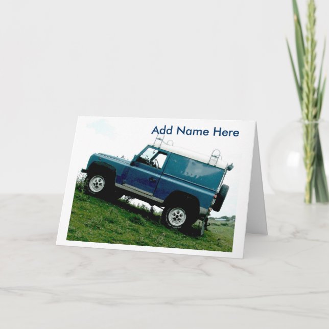 Land rover greeting card (Front)