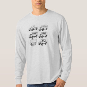 Land Rover Muti Car Classic Vintage Hiking Duck T-Shirt