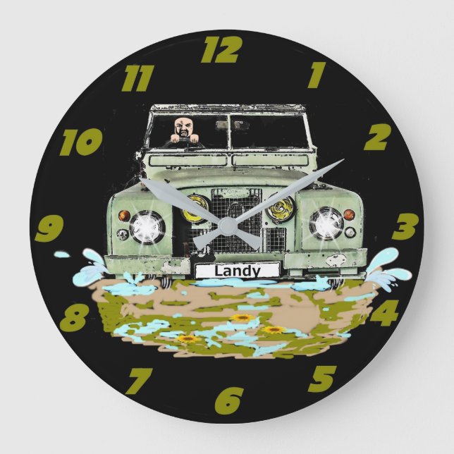 Land Rover Series Wall Clock (Front)