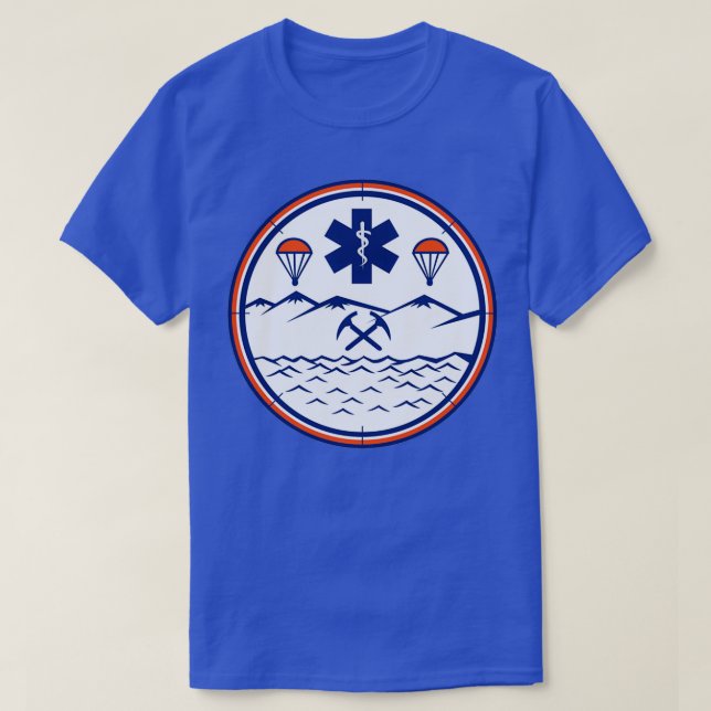 Land Sea Air Rescue Icon T-Shirt (Design Front)