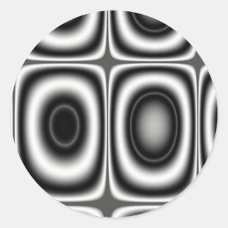 Land Seven - Fractal Classic Round Sticker