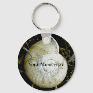 Land Snail Shell, Dutch Harbour, Alaska Key Ring