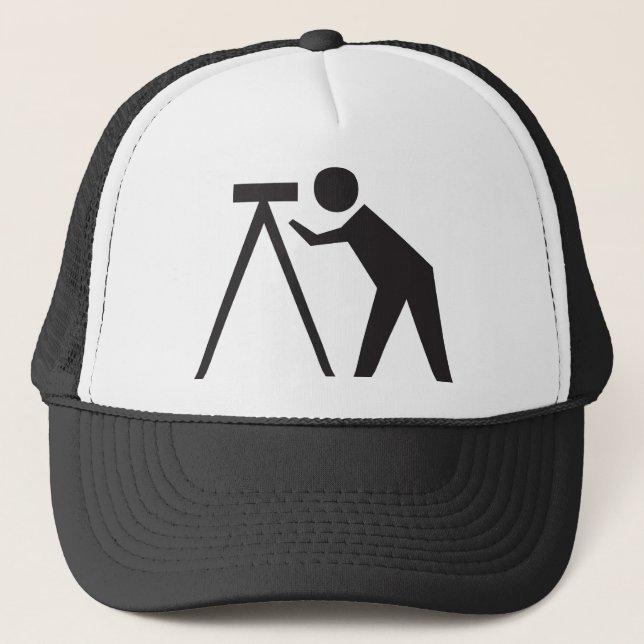 Land Surveyor at Work Haat Trucker Hat (Front)