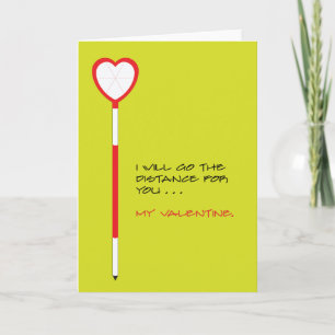 Land Surveyor Valentine Card of Heart-Shaped Prism