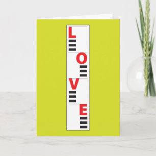Land Surveyor Valentine Card of Level Rod