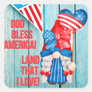 Land that I love Square Sticker