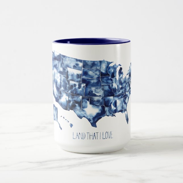 Land that I Love - United States Map Mug (Center)