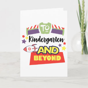 Land To Kindergarten And Beyond First Day Of Schoo Card