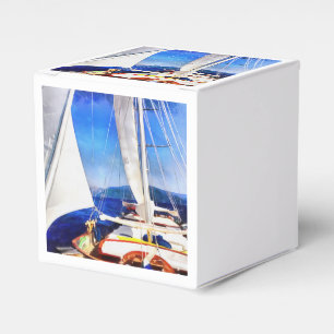 Land Was Created For Boats To Visit Sailing Art Favour Box