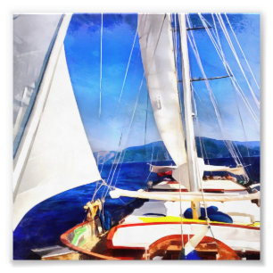 Land Was Created For Boats To Visit Sailing Art Photo Print