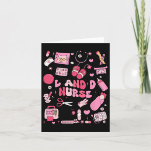Landd Nurse Valentine Hearts Labour Delivery Nursi Card