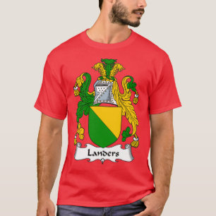 Landers Coat of Arms Family Crest  T-Shirt
