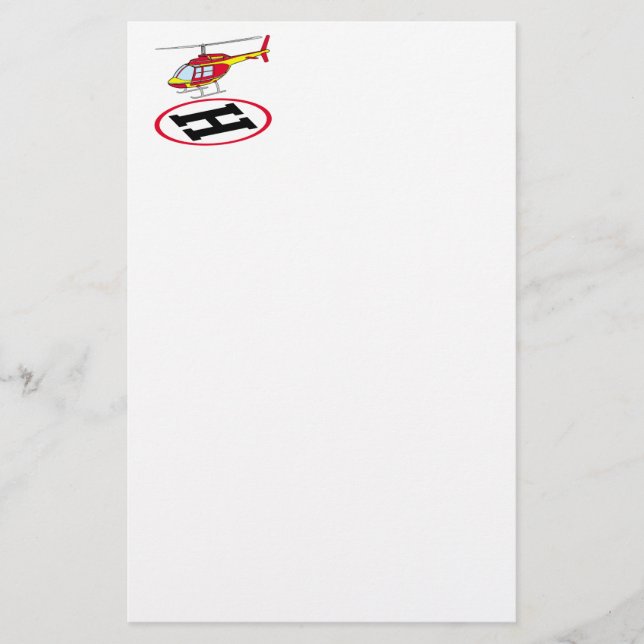 Landing helicopter stationery (Front)