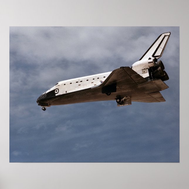 Landing of Space Shuttle Atlantis (STS-30) Poster (Front)