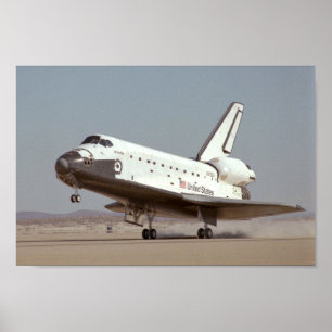 Landing of Space Shuttle Atlantis (STS-61B) Poster