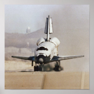 Landing of Space Shuttle Columbia (STS-1) Poster
