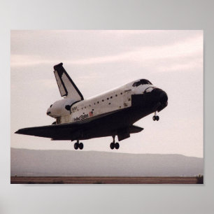 Landing of Space Shuttle Columbia (STS-55) Poster