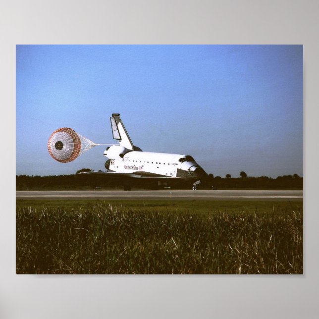 Landing of Space Shuttle Columbia (STS-62) Poster (Front)