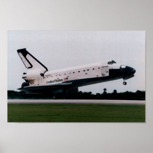 Landing of Space Shuttle Columbia (STS-78) Poster