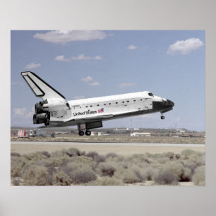 Landing of Space Shuttle Discovery (STS-64) Poster