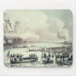 Landing of the American Force at Vera Cruz Mouse Pad