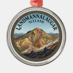 Landmannalaugar Brennisteinsalda Viewpoint Hella Metal Tree Decoration