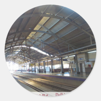 Landmark Landscapes AWESOME DELHI METRO Railway Classic Round Sticker