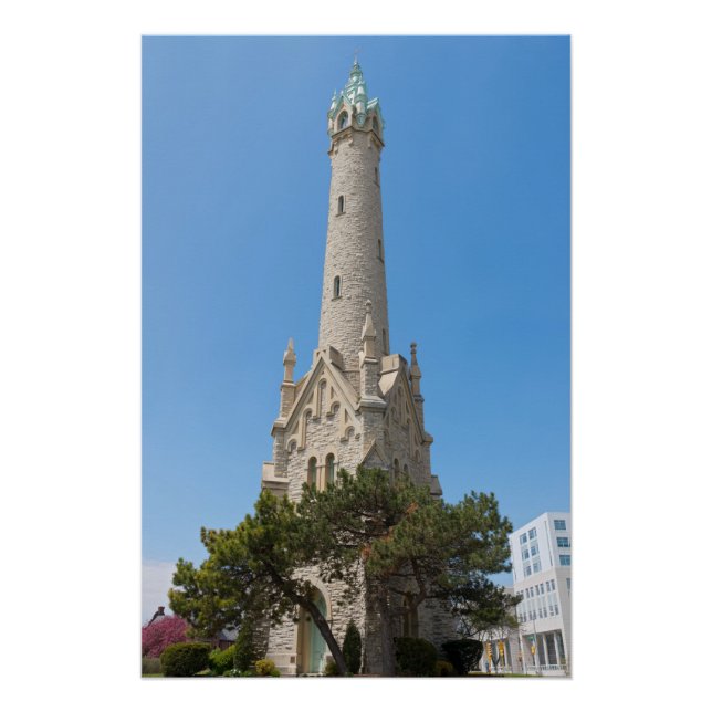 landmark water tower in milwaukee poster (Front)