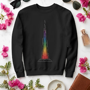Landmarks in Light Burj Khalifa Sweatshirt