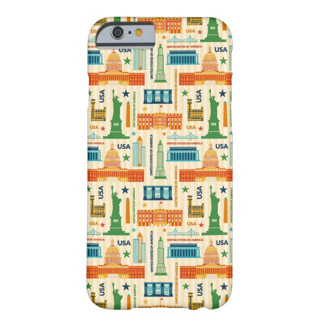 Landmarks of United States of America Case-Mate iPhone Case (Back)