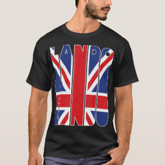 Lando United Kingdom Flag Formula Race Track Wear  T-Shirt